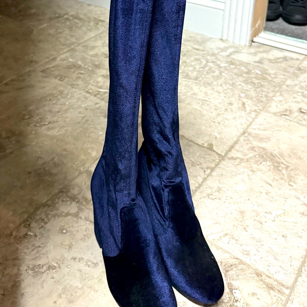 Steve Madden velvet knee high boot